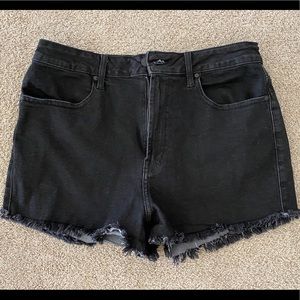 Forever 21 Black Soft Denim Short Size 30